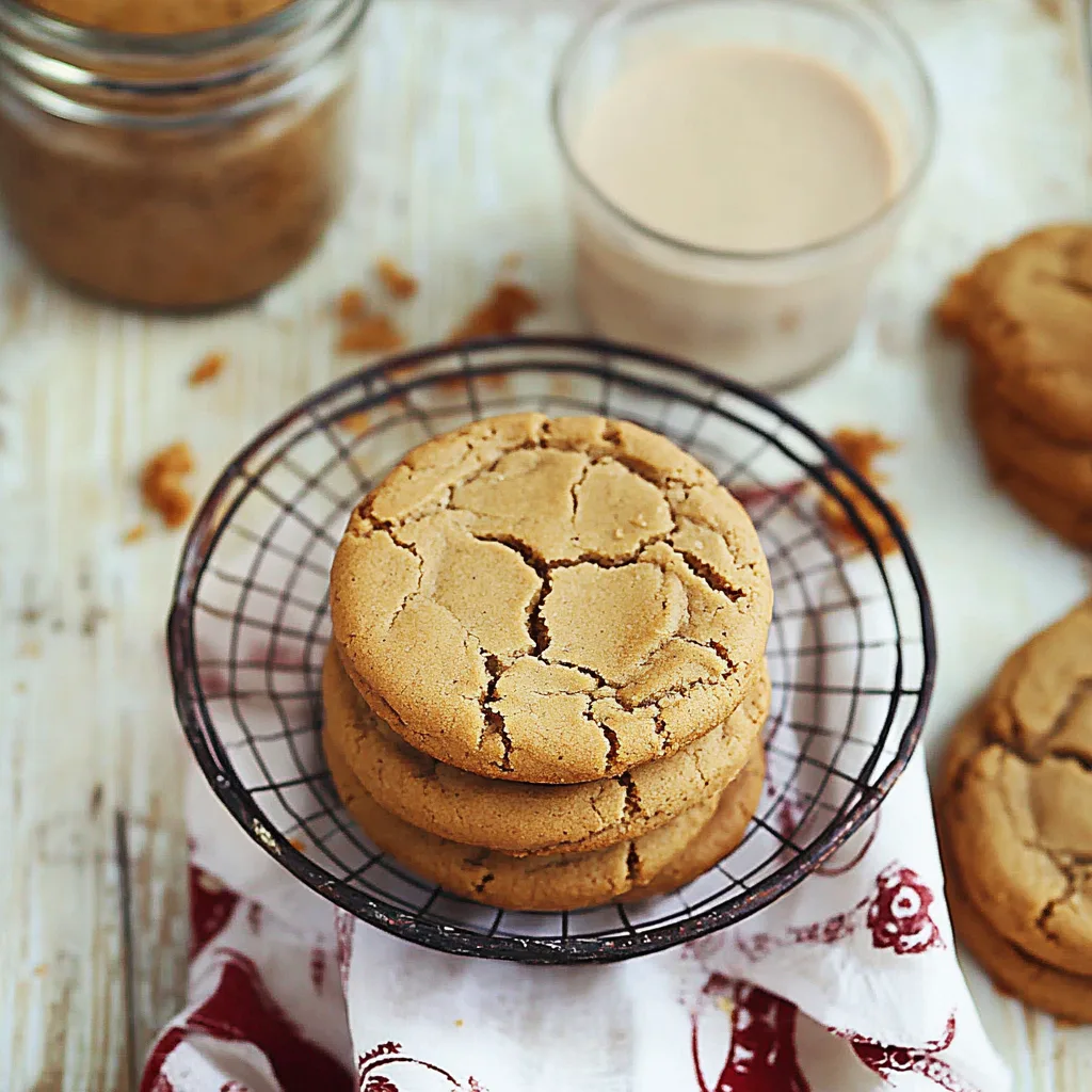 4-ingredient peanut butter cookies on a plate