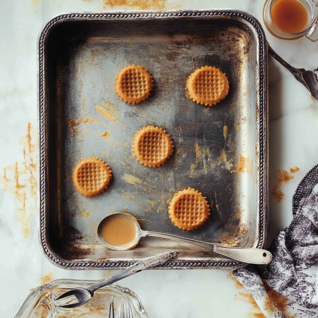 4-ingredient peanut butter cookies on a plate