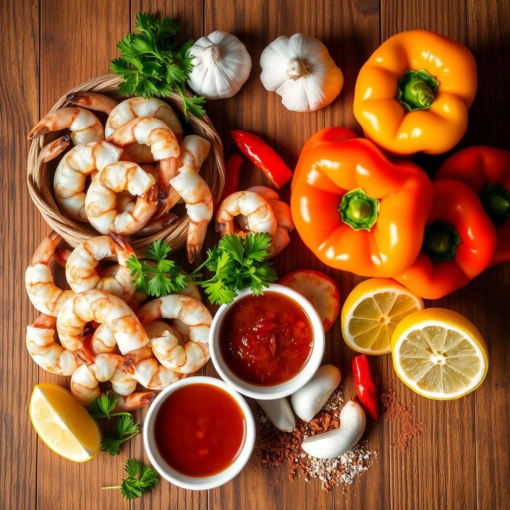 BBQ shrimp ingredients