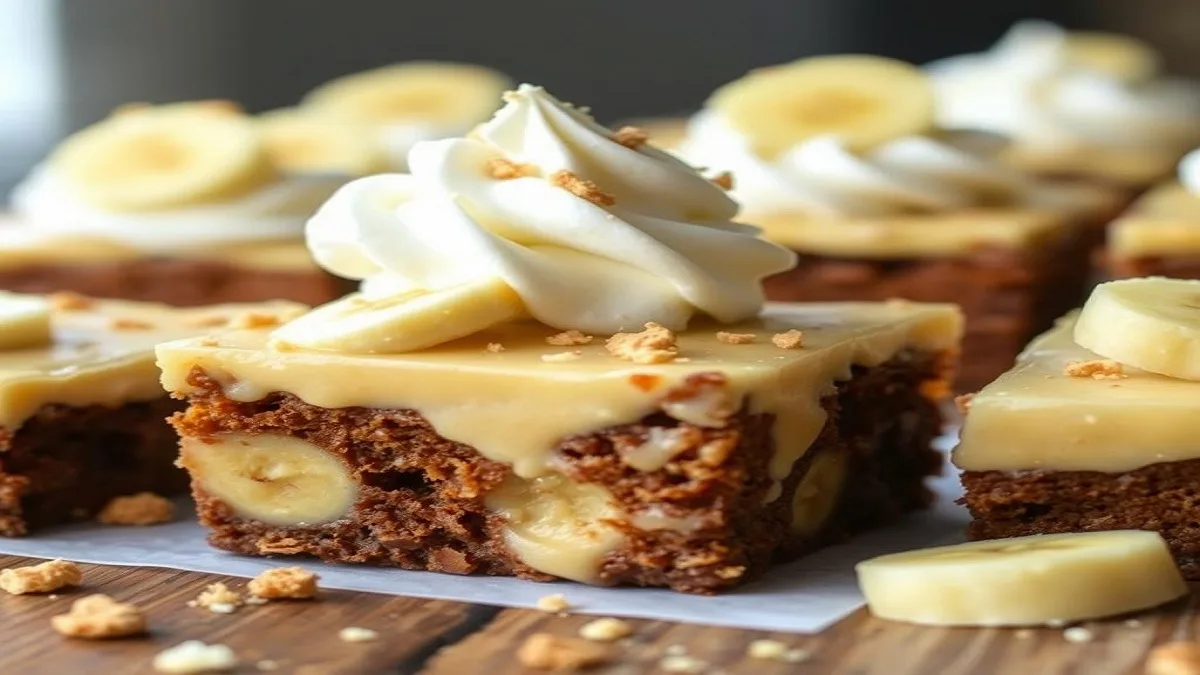 Banana Pudding Brownies