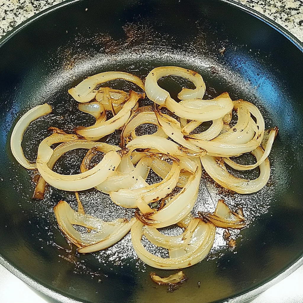 Plate of tender, juicy beef liver cooked with onions and herbs