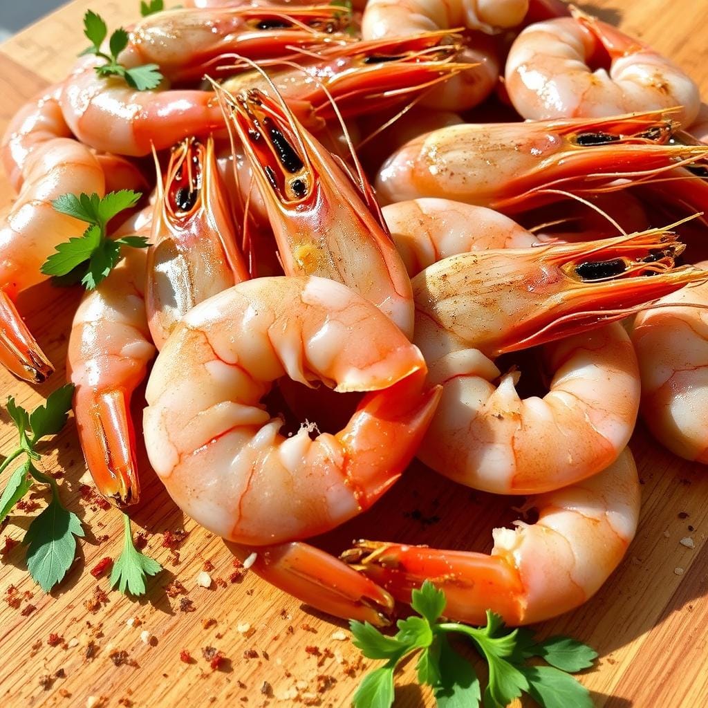 Fresh shrimp for bbq shrimp recipe