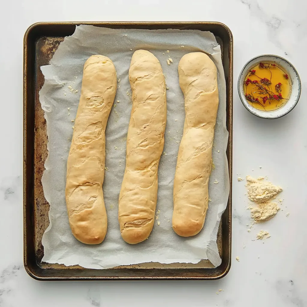 Homemade pretzel sticks fresh out of the oven.