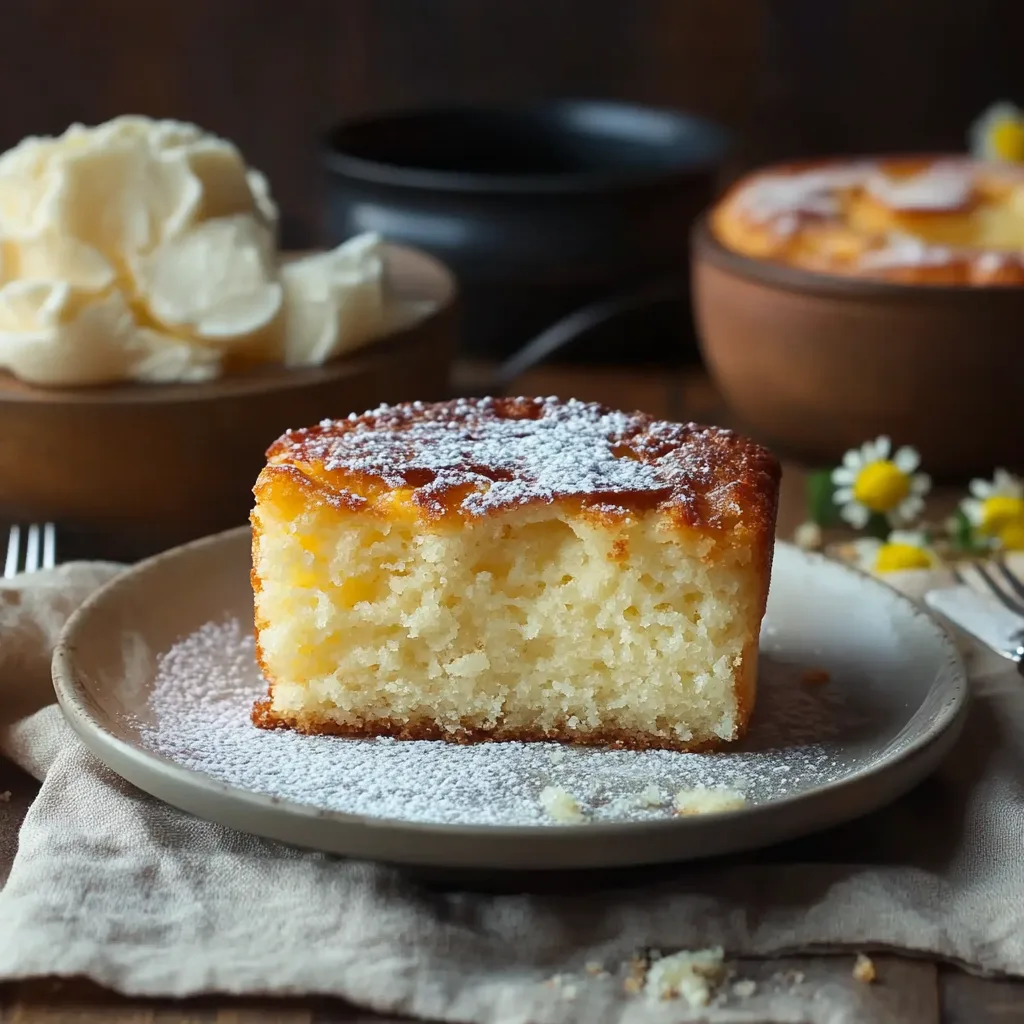 Moist and fluffy kefir sheet cake with whipped frosting.