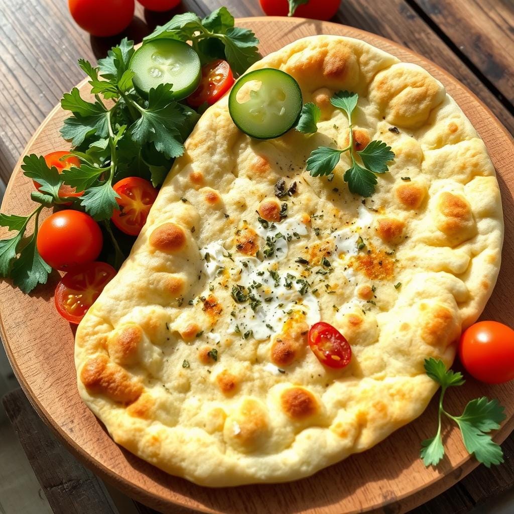 Nutritious cottage cheese flatbread