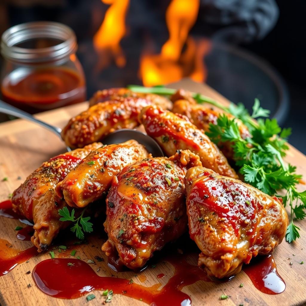 Prepared turkey wings