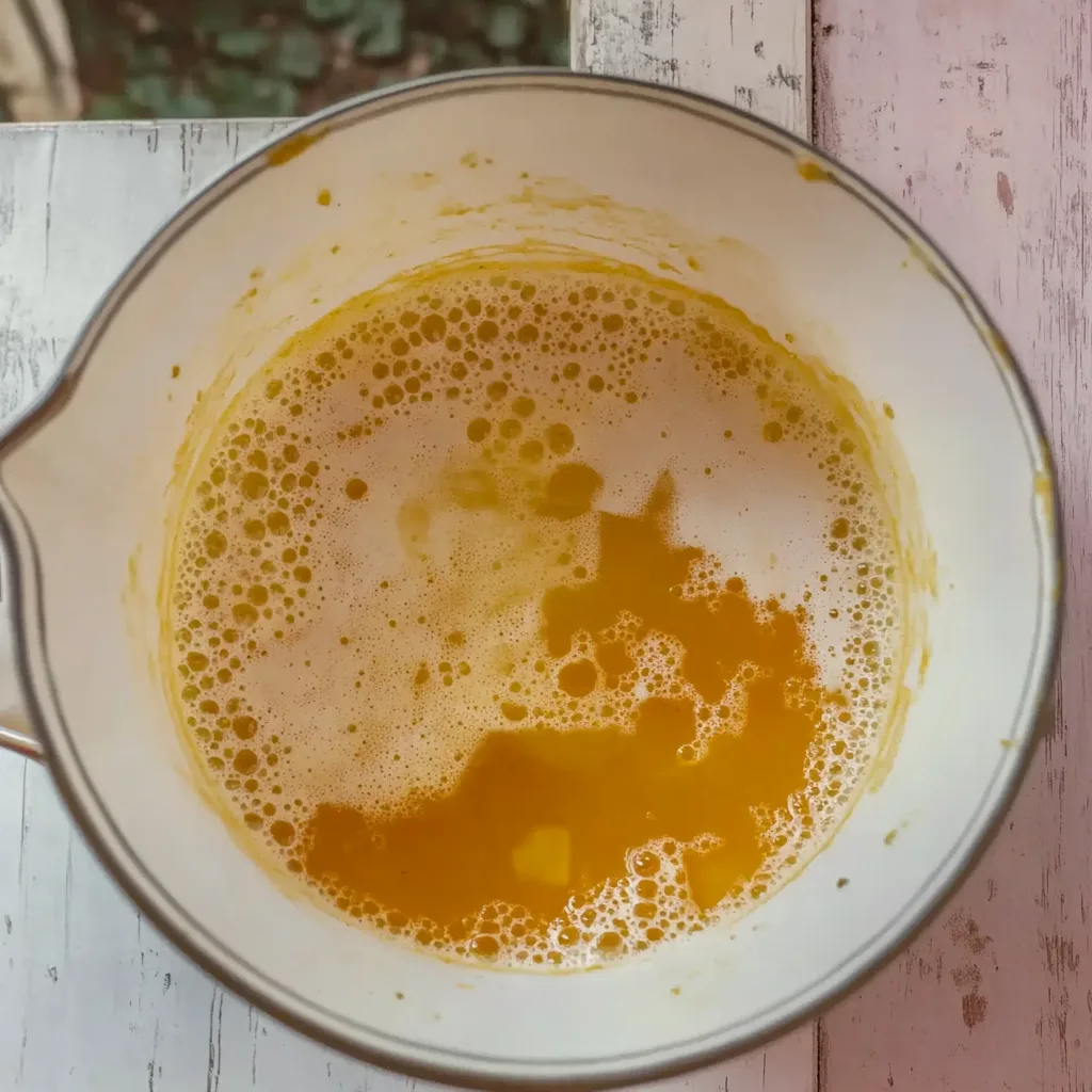 Seafood boil sauce poured over shrimp and crab