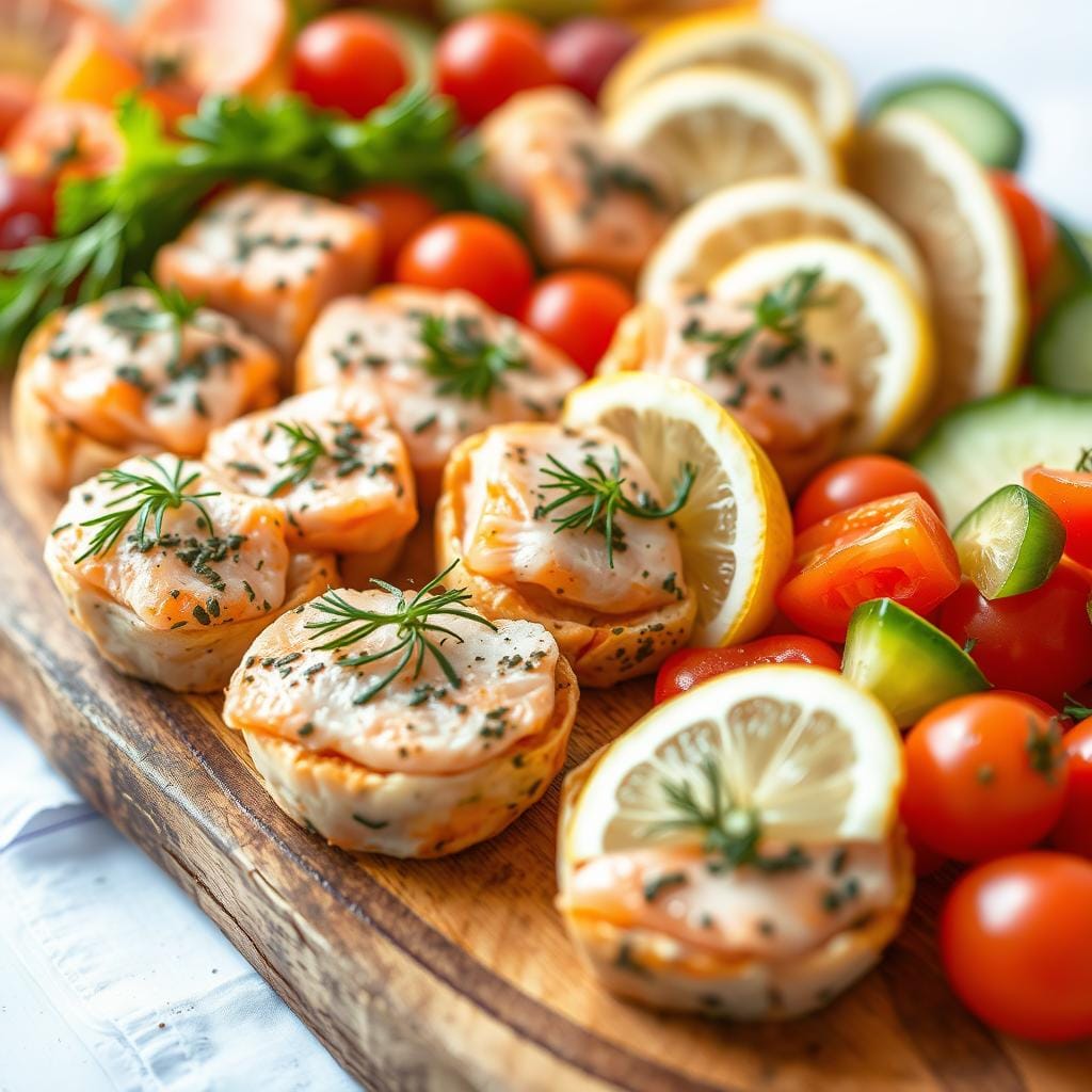 Salmon appetizers