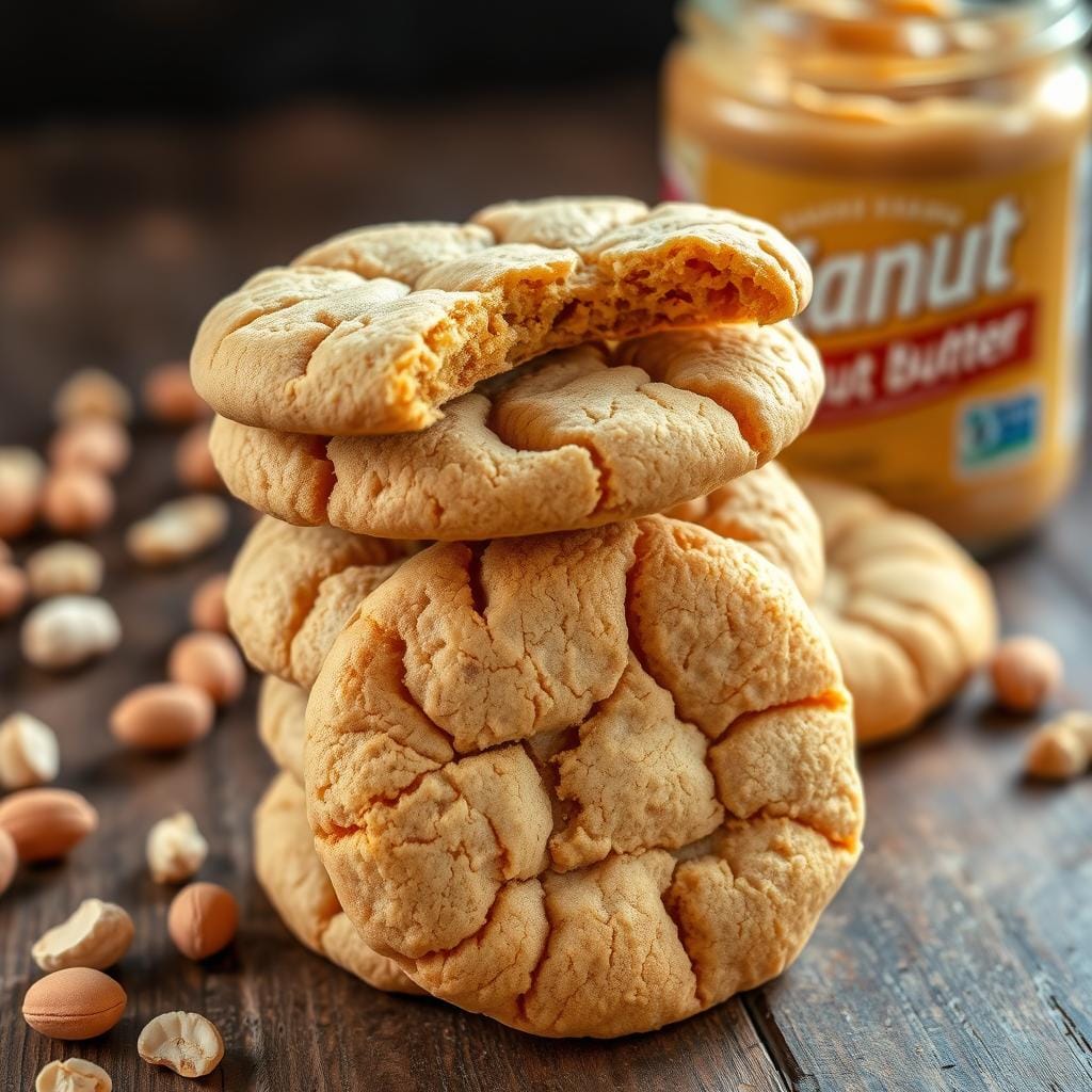 crispy peanut butter cookies