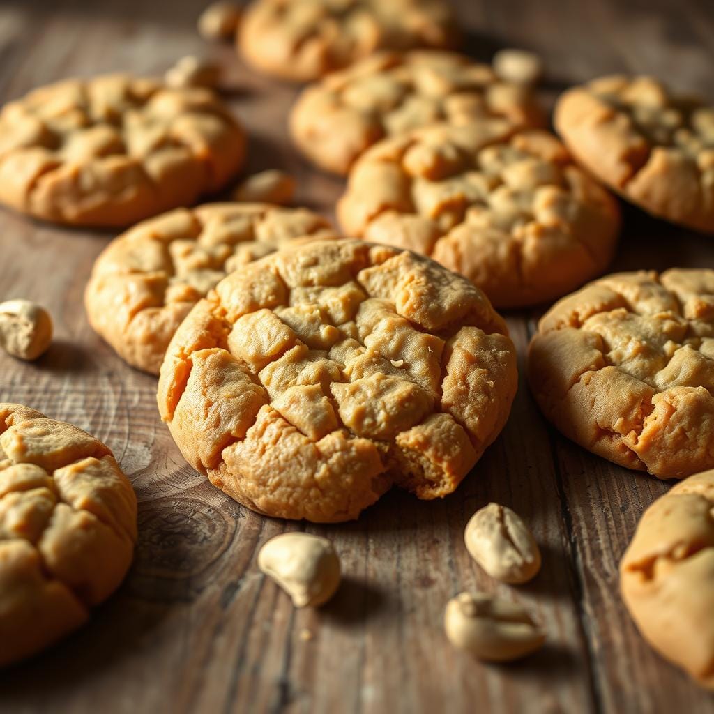 crispy peanut butter cookies