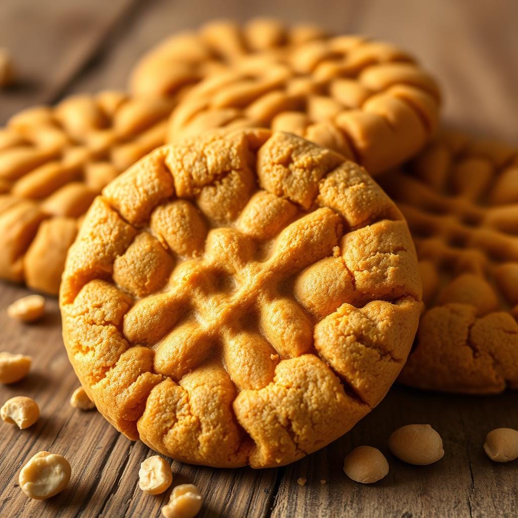 golden brown peanut butter cookies