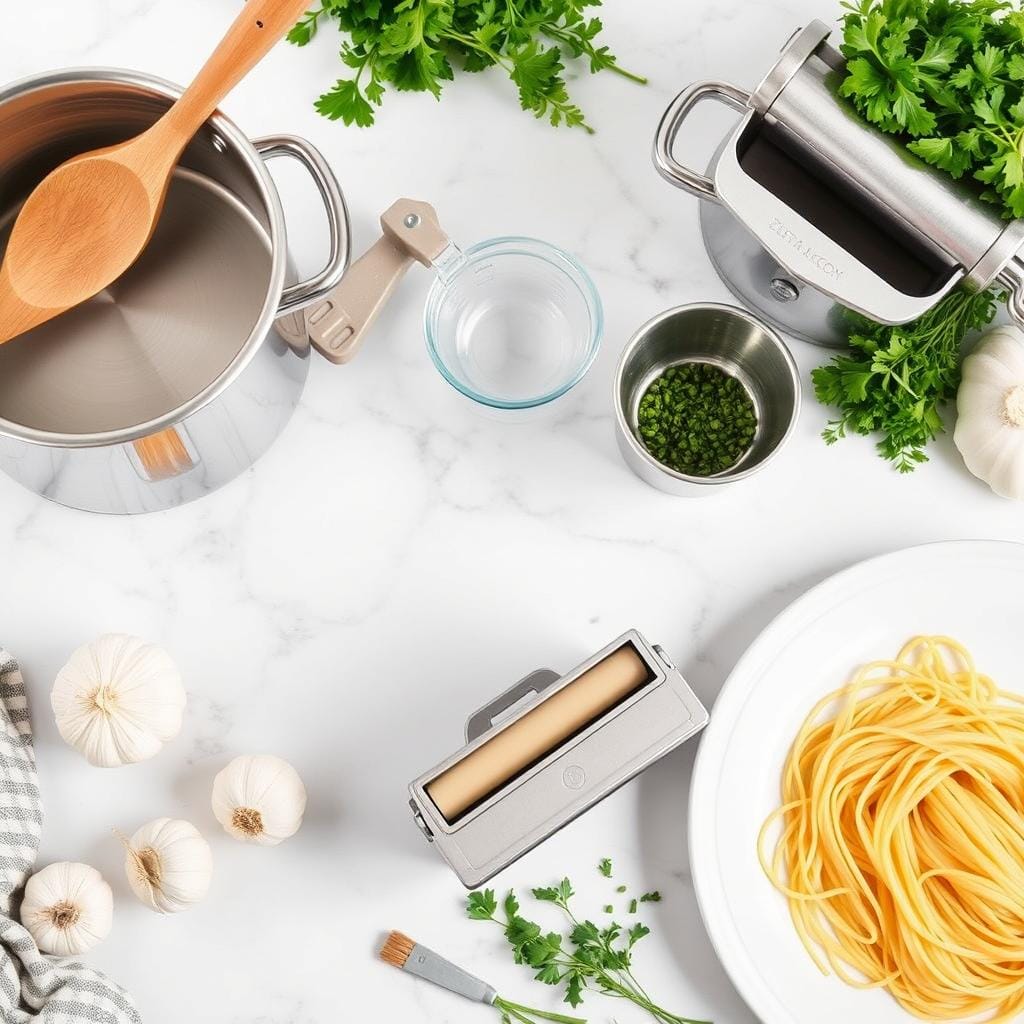 kitchen tools for pasta dish