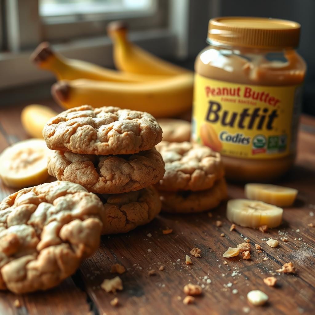 peanut butter banana cookies