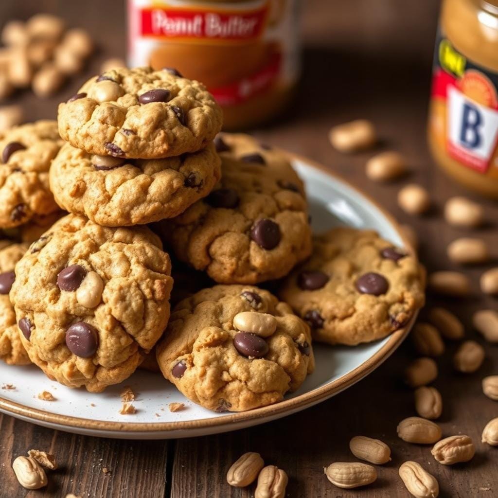 peanut-packed crispy cookies