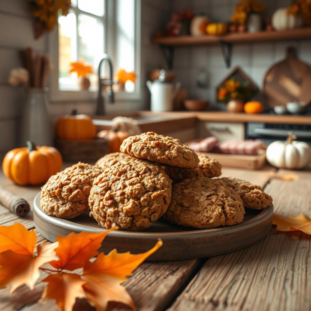 pumpkin oatmeal cookies