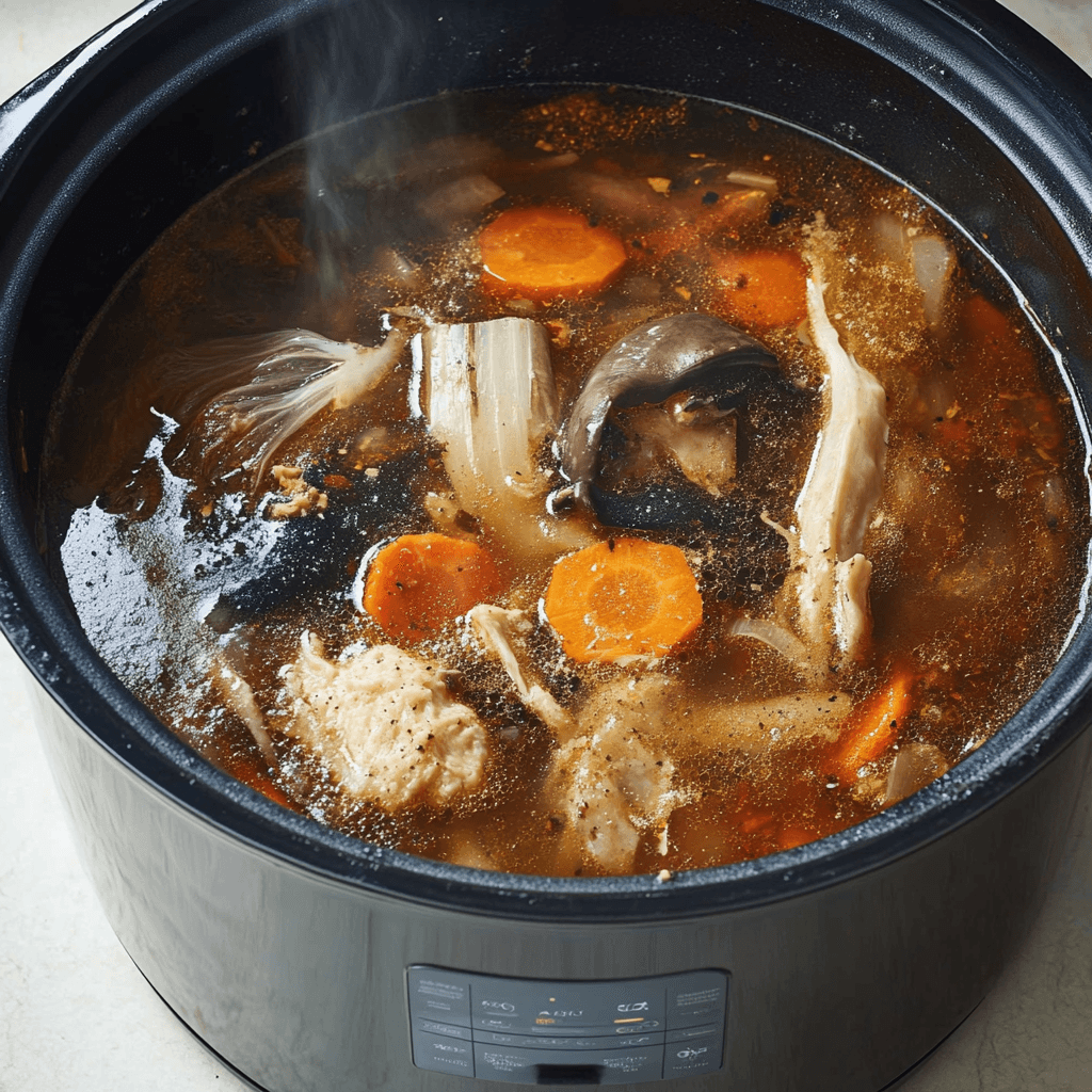 A hearty soup made with soup bones for a rich bone broth full of nutrients.