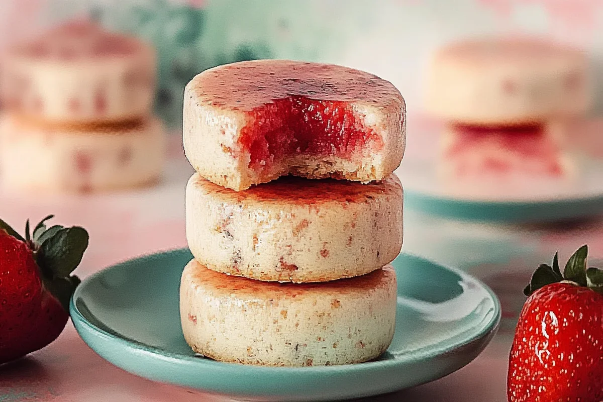 strawberry shortbread cookies