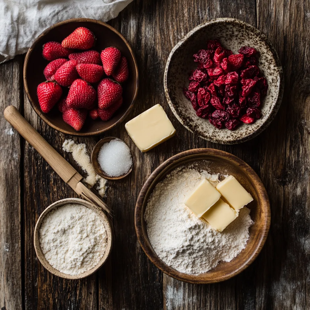 strawberry shortbread cookies Ingredient