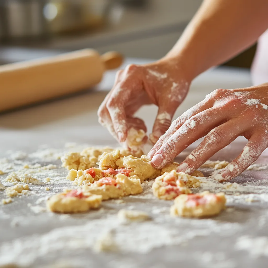 strawberry shortbread cookies steps